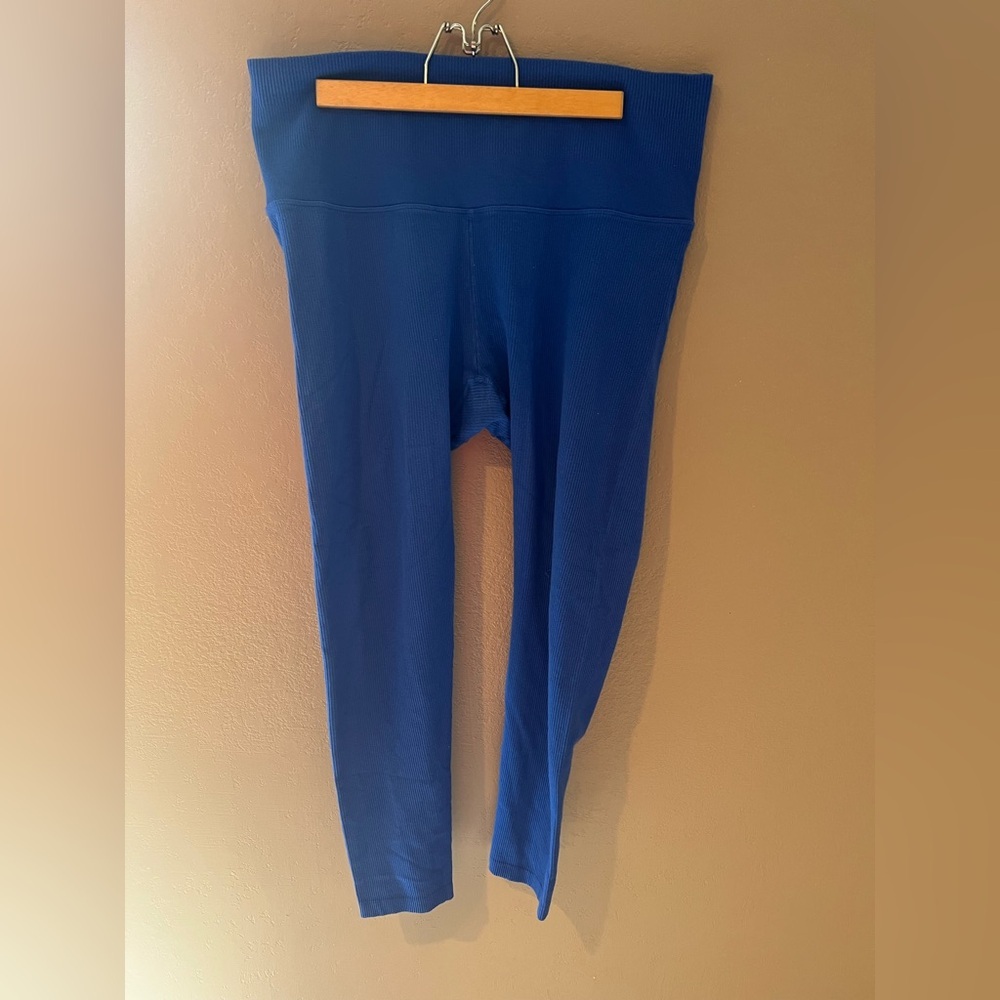 All In Motion Royal Blue Ribbed Leggings